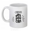 Ceramic mug Crossfit yes you can White фото