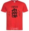 Мужская футболка Crossfit yes you can Красный фото