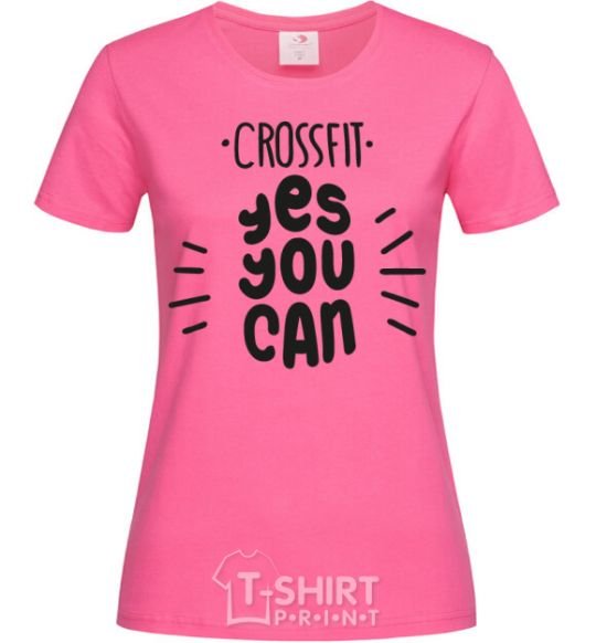 Women's T-shirt Crossfit yes you can heliconia фото