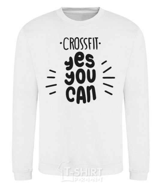 Sweatshirt Crossfit yes you can White фото