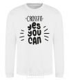Sweatshirt Crossfit yes you can White фото
