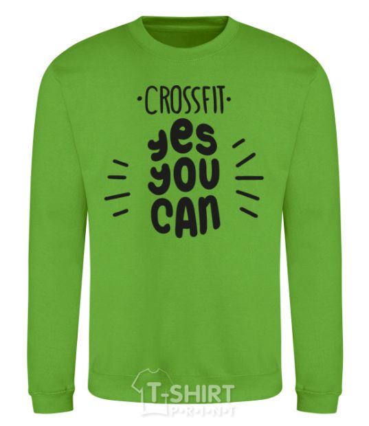 Sweatshirt Crossfit yes you can orchid-green фото