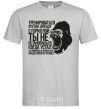 Men's T-Shirt You'll stop when the gorilla gets tired grey фото