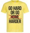 Men's T-Shirt Go hard or go harder cornsilk фото