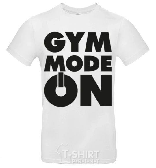 Мужская футболка Gym mode on Белый фото