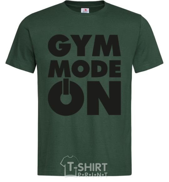 Men's T-Shirt Gym mode on bottle-green фото