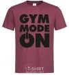 Мужская футболка Gym mode on Бордовый фото