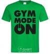 Men's T-Shirt Gym mode on kelly-green фото