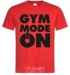 Men's T-Shirt Gym mode on red фото