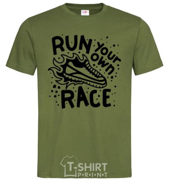 Men's T-Shirt Run your own race millennial-khaki фото