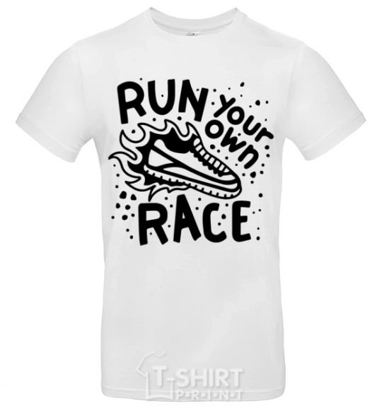 Men's T-Shirt Run your own race White фото
