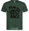 Men's T-Shirt Run your own race bottle-green фото