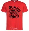 Men's T-Shirt Run your own race red фото
