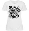 Women's T-shirt Run your own race White фото