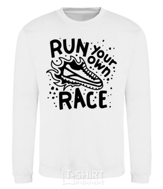 Sweatshirt Run your own race White фото