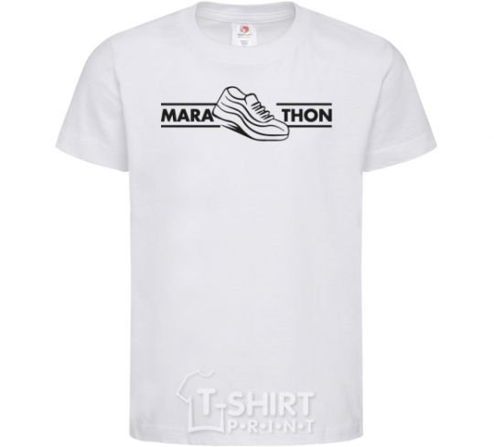 Kids T-shirt Marathon White фото