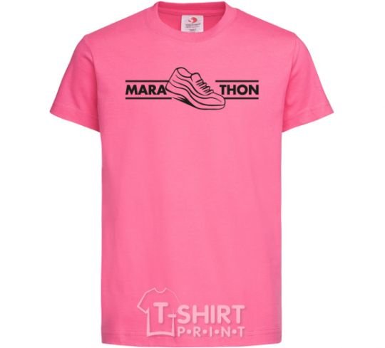 Kids T-shirt Marathon heliconia фото