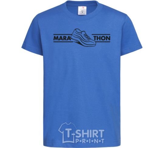 Kids T-shirt Marathon royal-blue фото