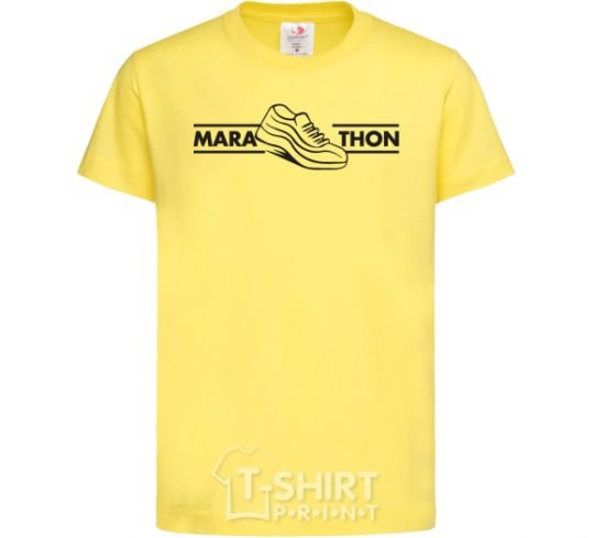 Kids T-shirt Marathon cornsilk фото