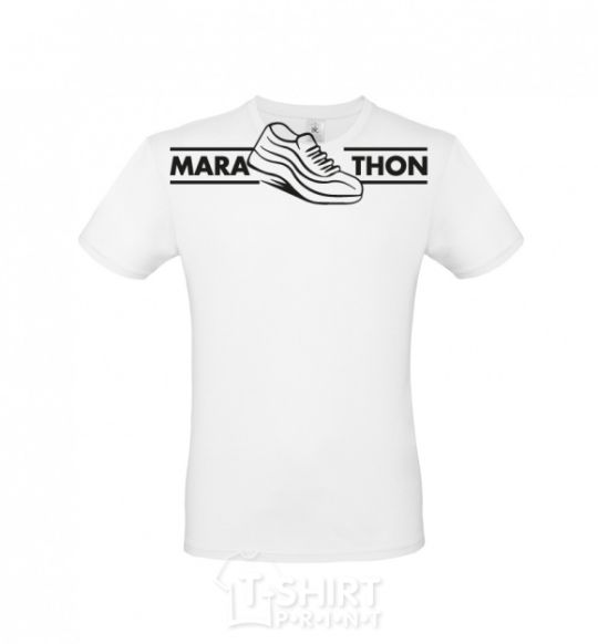 Men's T-Shirt Marathon White фото