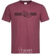 Men's T-Shirt Marathon burgundy фото