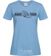 Women's T-shirt Marathon sky-blue фото