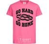 Kids T-shirt Go hard or go home brass knuckles heliconia фото