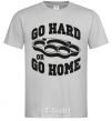 Men's T-Shirt Go hard or go home brass knuckles grey фото