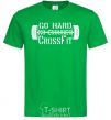 Мужская футболка Go hard no excuses Зеленый фото