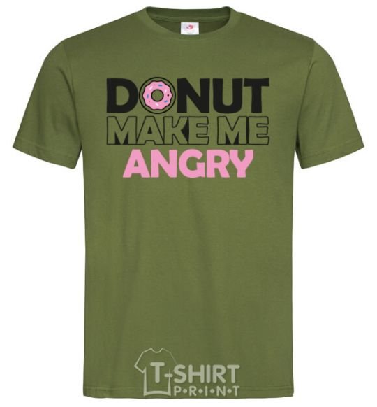 Men's T-Shirt Donut make me angry millennial-khaki фото