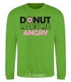 Sweatshirt Donut make me angry orchid-green фото