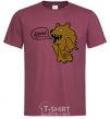 Men's T-Shirt Cheeky burgundy фото