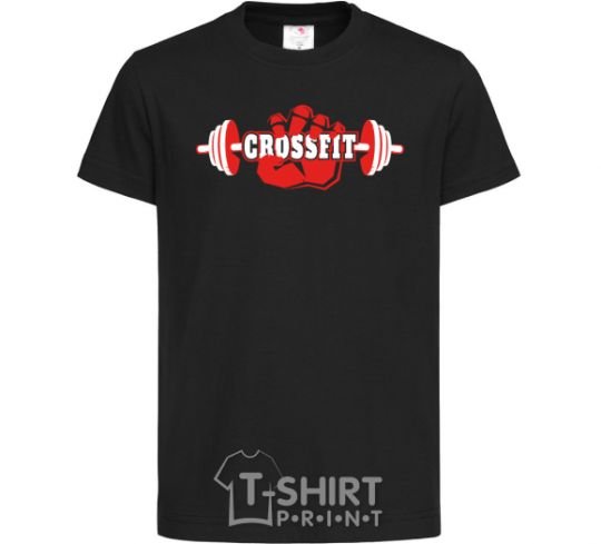 Детская футболка Crossfit hand Черный фото