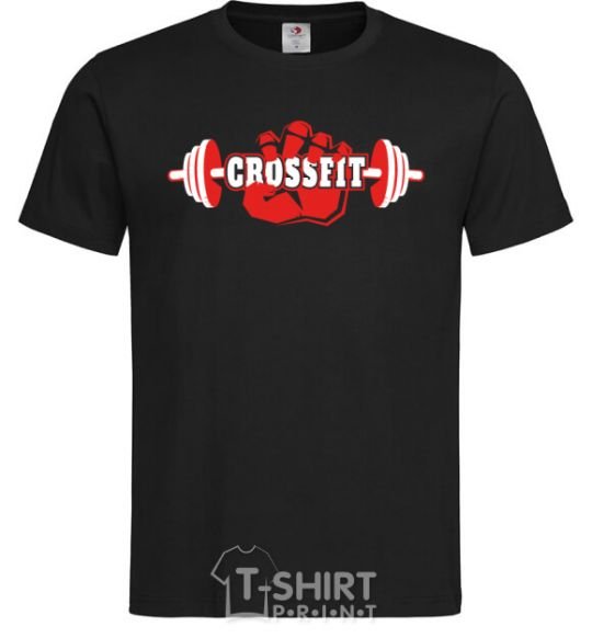 Мужская футболка Crossfit hand Черный фото