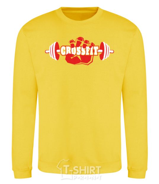 Sweatshirt Crossfit hand yellow фото