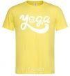 Men's T-Shirt Yoga lettering cornsilk фото