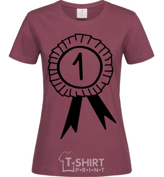 Women's T-shirt Winner burgundy фото