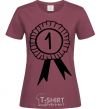 Women's T-shirt Winner burgundy фото