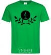 Men's T-Shirt Number one kelly-green фото