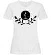 Women's T-shirt Number one White фото