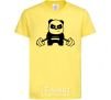 Kids T-shirt Strong panda cornsilk фото