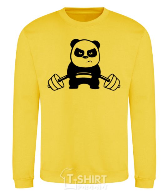 Sweatshirt Strong panda yellow фото
