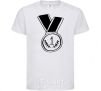 Kids T-shirt Medal 1 White фото