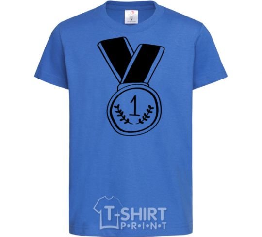 Kids T-shirt Medal 1 royal-blue фото