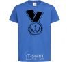 Kids T-shirt Medal 1 royal-blue фото