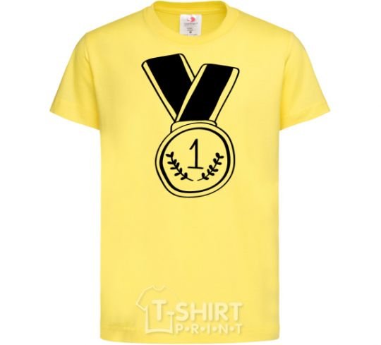 Kids T-shirt Medal 1 cornsilk фото