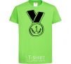 Kids T-shirt Medal 1 orchid-green фото