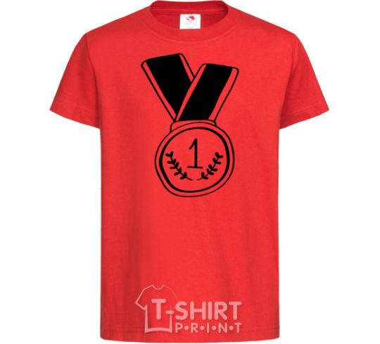 Kids T-shirt Medal 1 red фото