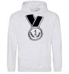 Men`s hoodie Medal 1 sport-grey фото