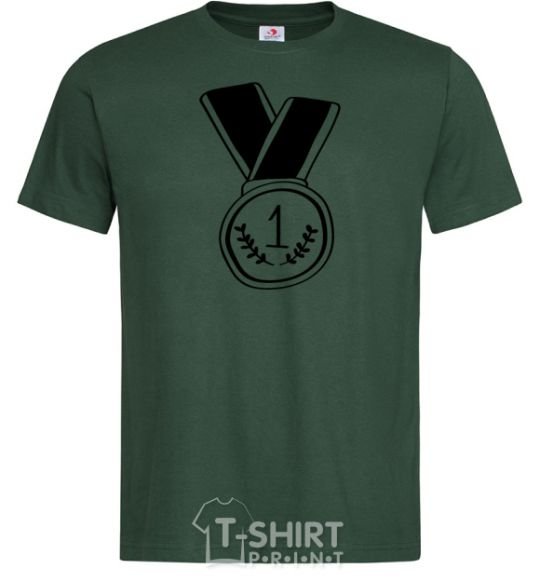 Men's T-Shirt Medal 1 bottle-green фото